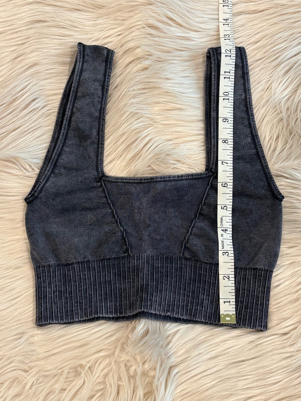 FREE PEOPLE Good Karma Square Neck Bra Crop Top XS/S - Picture 11 of 11